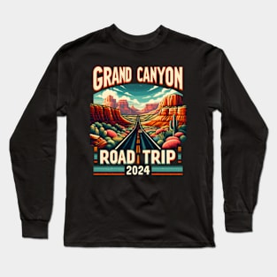 Family Trip Summer Vacation 2024 Grand Canyon Road Trip Long Sleeve T-Shirt